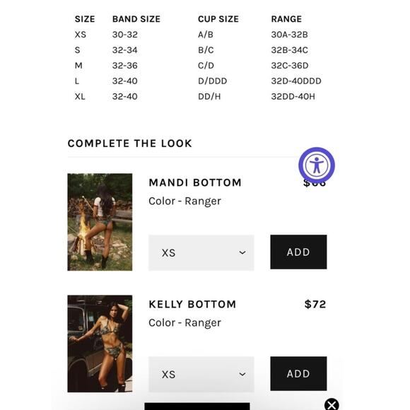 NWT Skatie Yellow Zebra Print Bikini - Picture 6 of 8